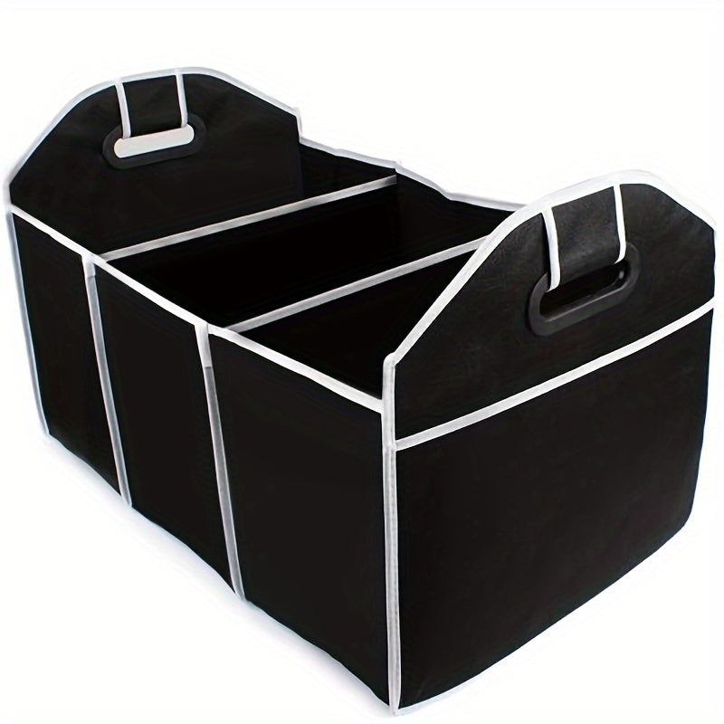 Car Trunk Cargo Storage Bag Foldable Organizer 3 Compartments Portable