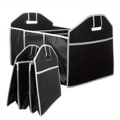 Car Trunk Cargo Storage Bag Foldable Organizer 3 Compartments Portable