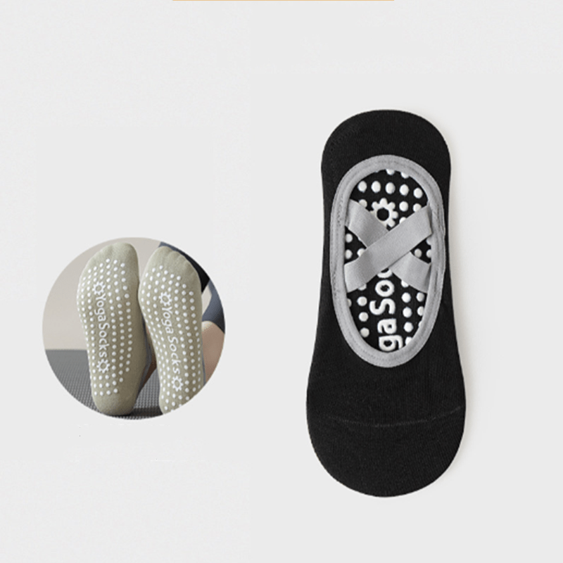 Women's Anti-slip Breathable Yoga Socks Cross Strap Sports Pilates Dance Socks