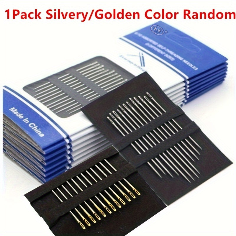 12pcs Hand Sewing Needles With Storage Box Stainless Steel Sewing Needles