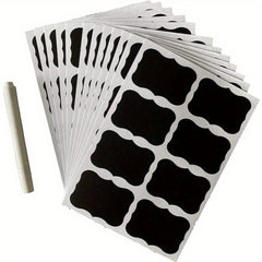 96pcs Chalkboard Sticker Labels Reusable for Storage Jars Canisters Bottles