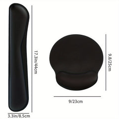 Ergonomic Wrist Support Mouse Pad Set