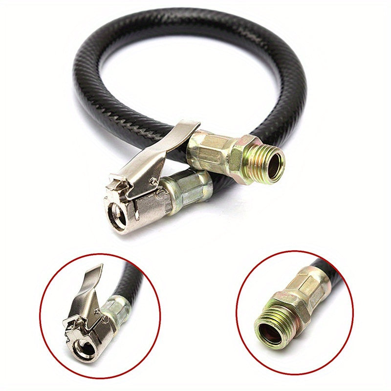 Clamp-Type Inflation Hose for Vehicles & Bikes