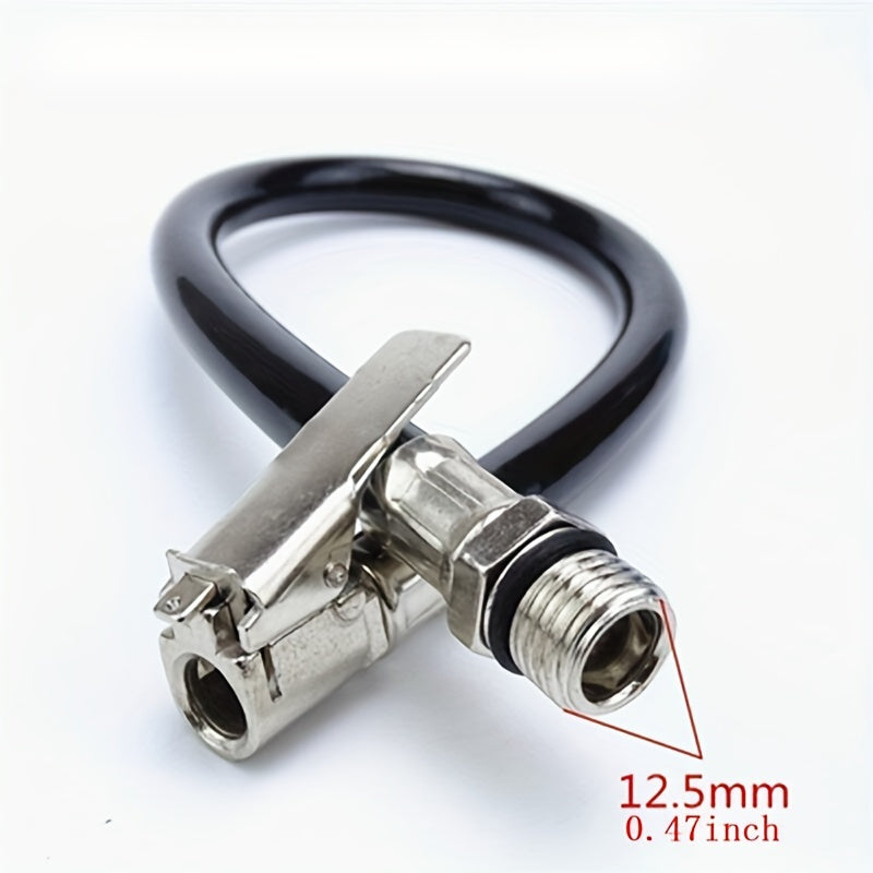 Clamp-Type Inflation Hose for Vehicles & Bikes