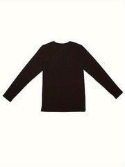 Women's Plus Size Gnomes Graphic Long Sleeve Round Neck Sleepwear Top