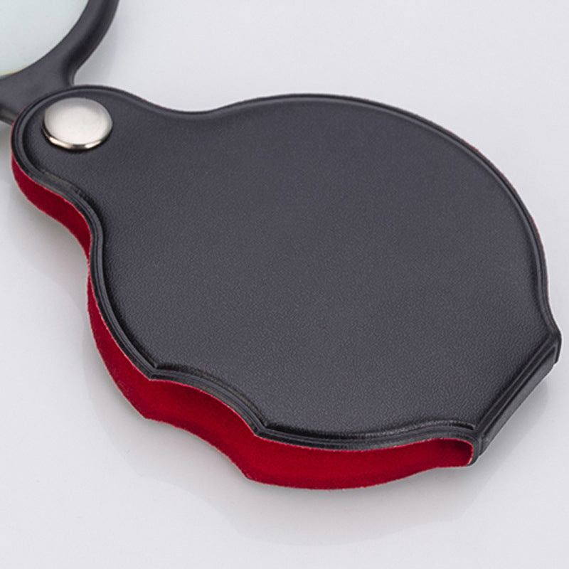 50mm Mini Leather Magnifying Glass for Easy Reading