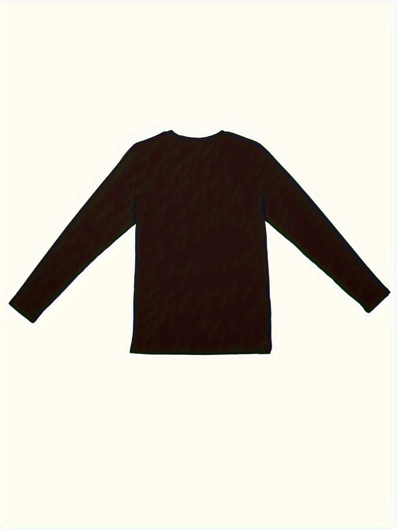 Christmas Letter Print Lounge Top Long Sleeve Crew Neck Women's Sleepwear
