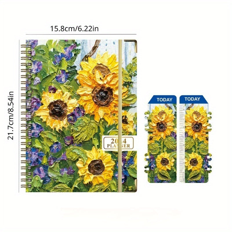Sunflower Weekly Planner A5 Coil Notebook