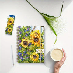 Sunflower Weekly Planner A5 Coil Notebook