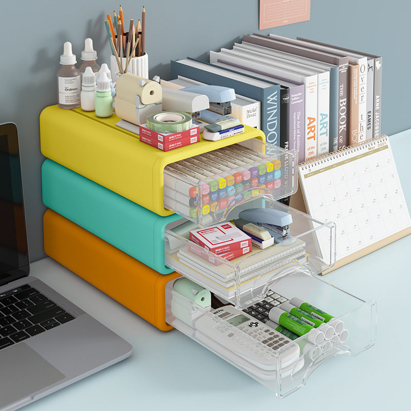 Desktop Shelf Drawer Office Storage Box