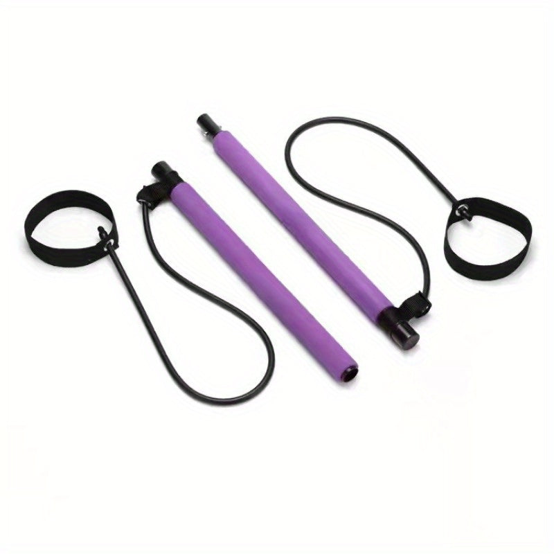 Multifunctional Pilates Stick With Tension Rope Fitness Yoga Pedal