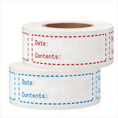 Reusable Freezer Labels for Food Storage Containers & Lids