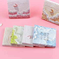 4pcs 200 Sheets Landscape Sticky Notes with Bottoming Material