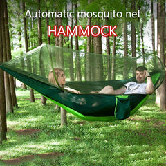 Quick Opening 2 Person Hammock Anti-Rollover Nylon Portable for Outdoor Camping