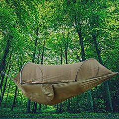 Quick Opening 2 Person Hammock Anti-Rollover Nylon Portable for Outdoor Camping