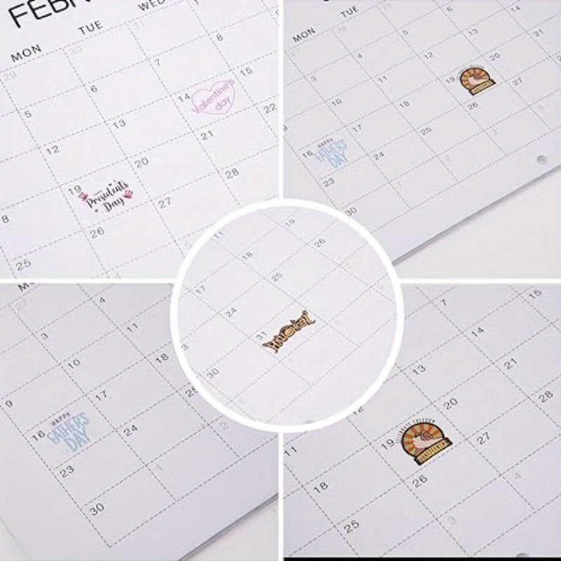 1pc Funny Dogs Pooping In Places Calendar
