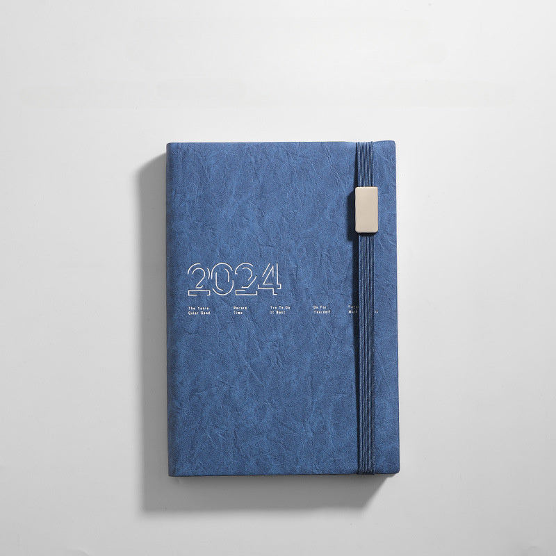 A5 PU 365 Days Schedule Book Notepad