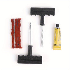 Car Tire Repair Tool Set With Glue Rubber Stripes Tools