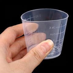 10pcs Clear 60ml Graduated Measuring Cup For Accurate Measurements