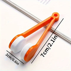 5pcs Mini Glasses Cleaner Soft Sunglasses Wipe Double-sided Cleaning Tool