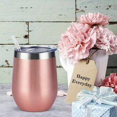 12oz Stainless Steel Vacuum Insulated Tumbler Leak Proof Water Bottle Coffee