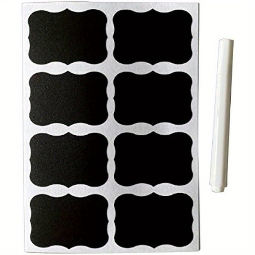 96 Chalkboard Sticker Labels 5cmx3 Resuable for Storage Bins Glass Jars