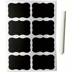 96 Chalkboard Sticker Labels 5cmx3 Resuable for Storage Bins Glass Jars