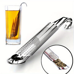 Stainless Steel Tea Strainer Wand Long Handle Infuser Diffuser For Loose Tea