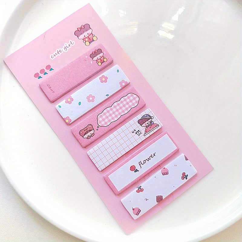 1pc Marker Stickers Small Fresh Self-adhesive Bookmark Stickers