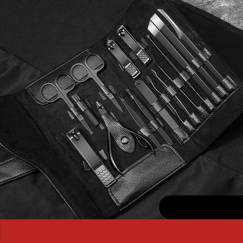 Stainless Steel Nail Clipper Set with Ear Cleaning Spoon