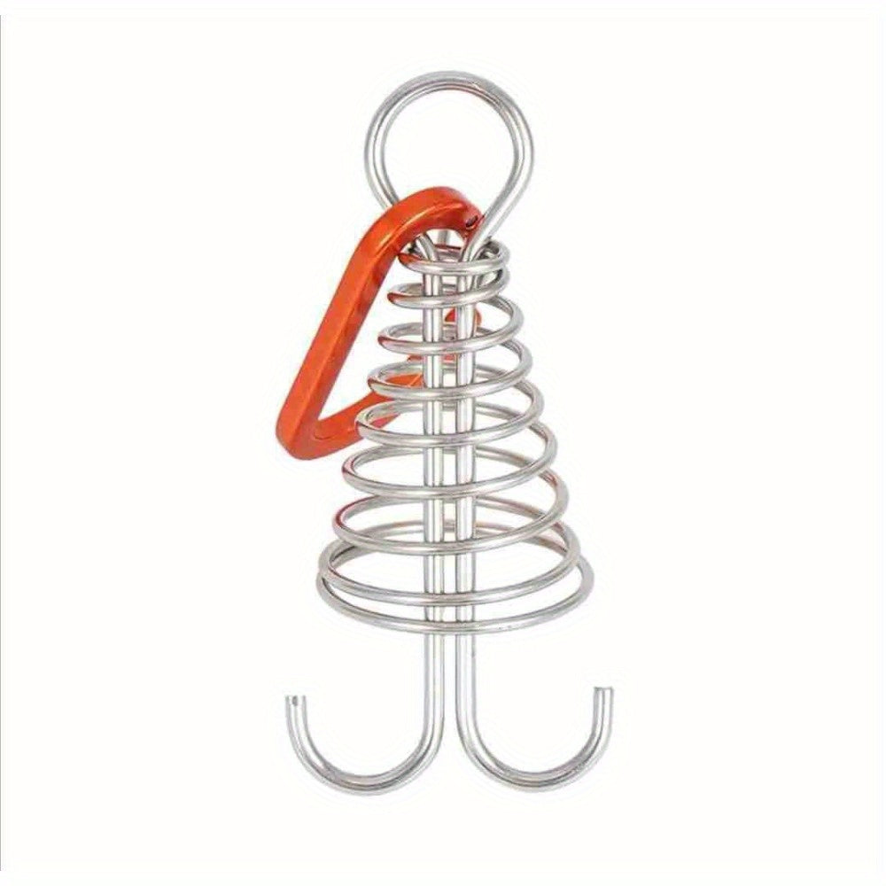 4pcs Outdoor Camping Tent Nail Buckle Stainless Steel Octopus Rope Buckle