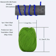 6pcs Hand Knitting Scarves Hats Christmas Halloween Combination Thread Soft