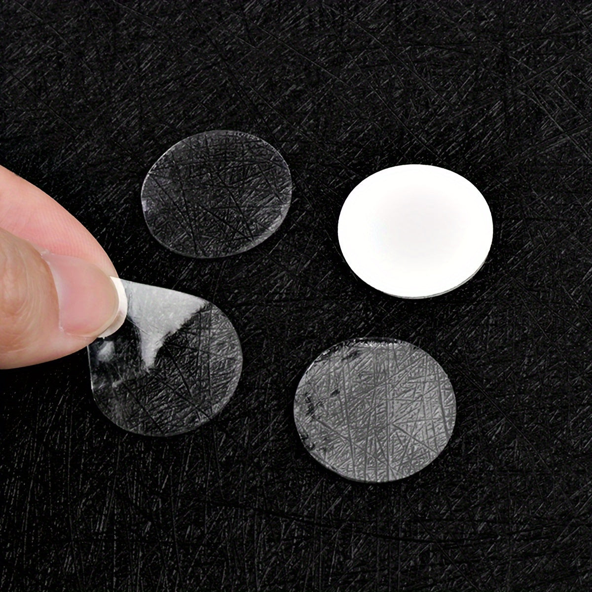 70pcs 20mm Transparent Double sided Adhesive Pads Traceless Removable Circular