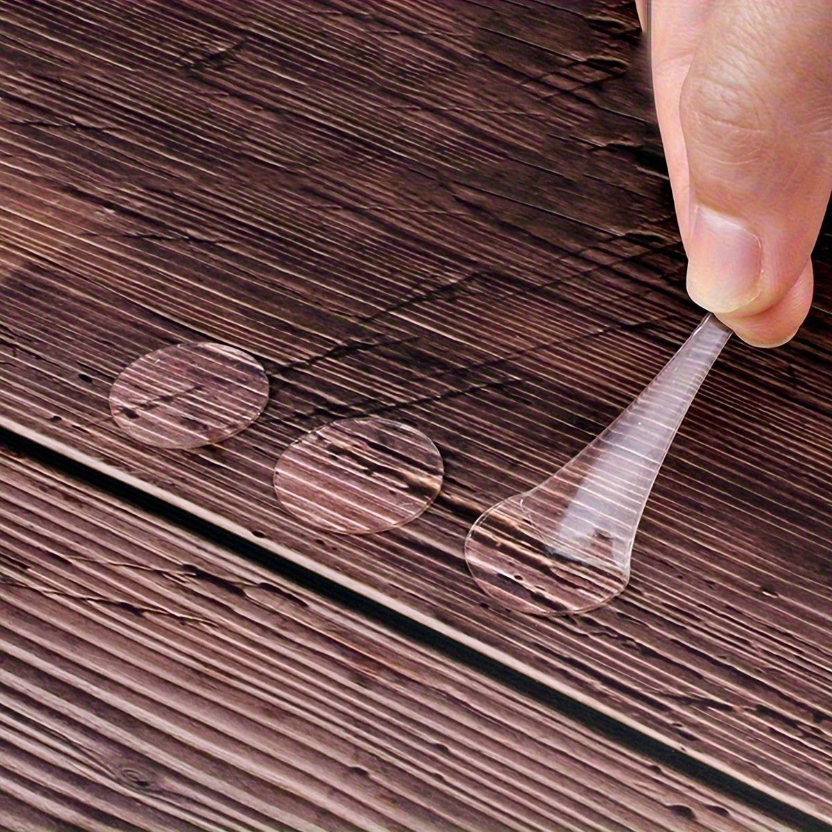 70pcs 20mm Transparent Double sided Adhesive Pads Traceless Removable Circular