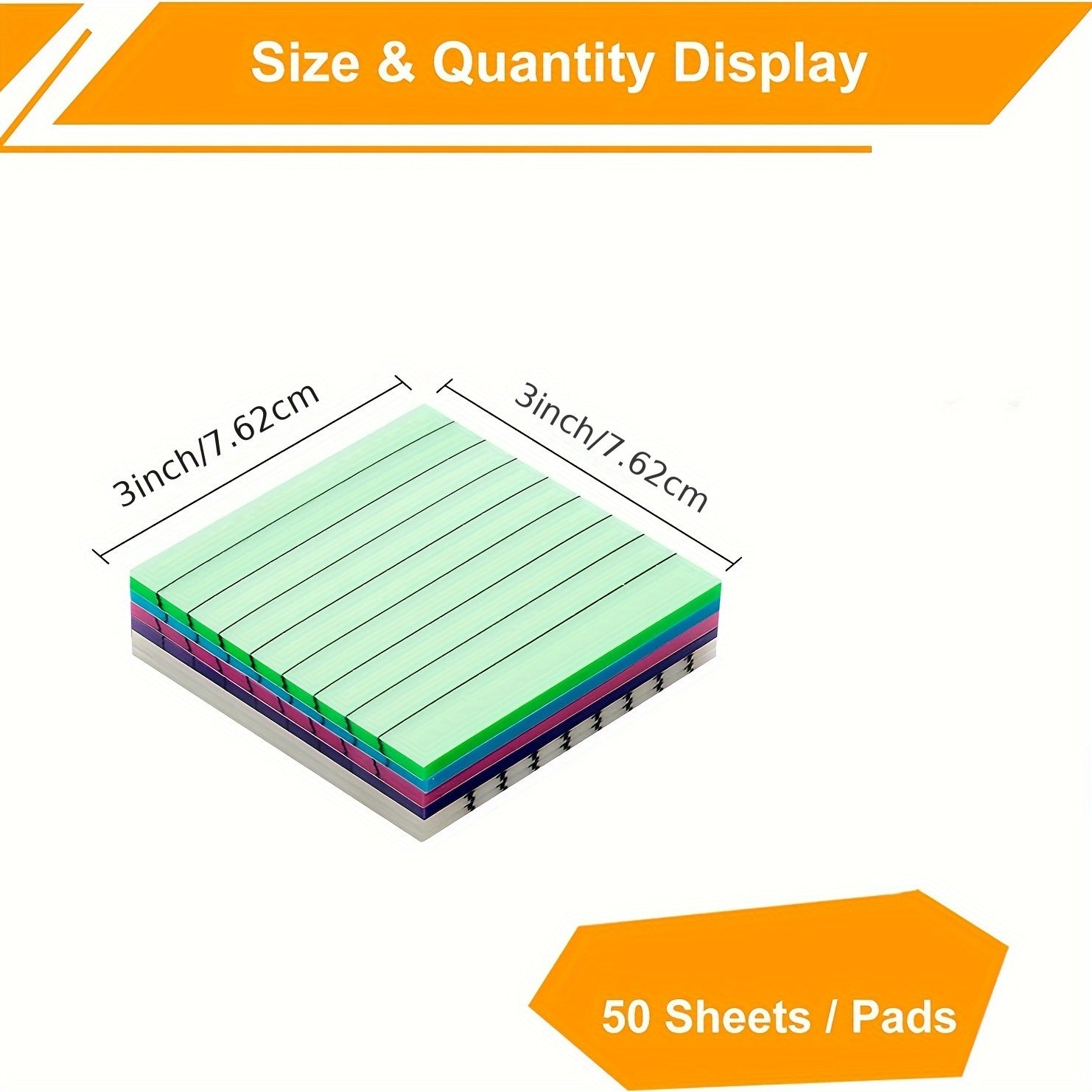 300 Sheets Lined Clear Sticky Notes Soft Colorful Translucent Sticky Not