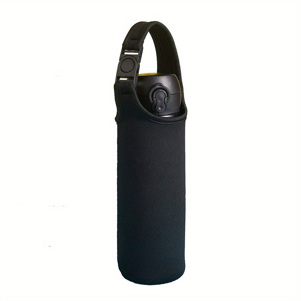 Outdoor Water Bottle Cover Pouch w/ Shoulder Strap Leak Proof Insulation Bag