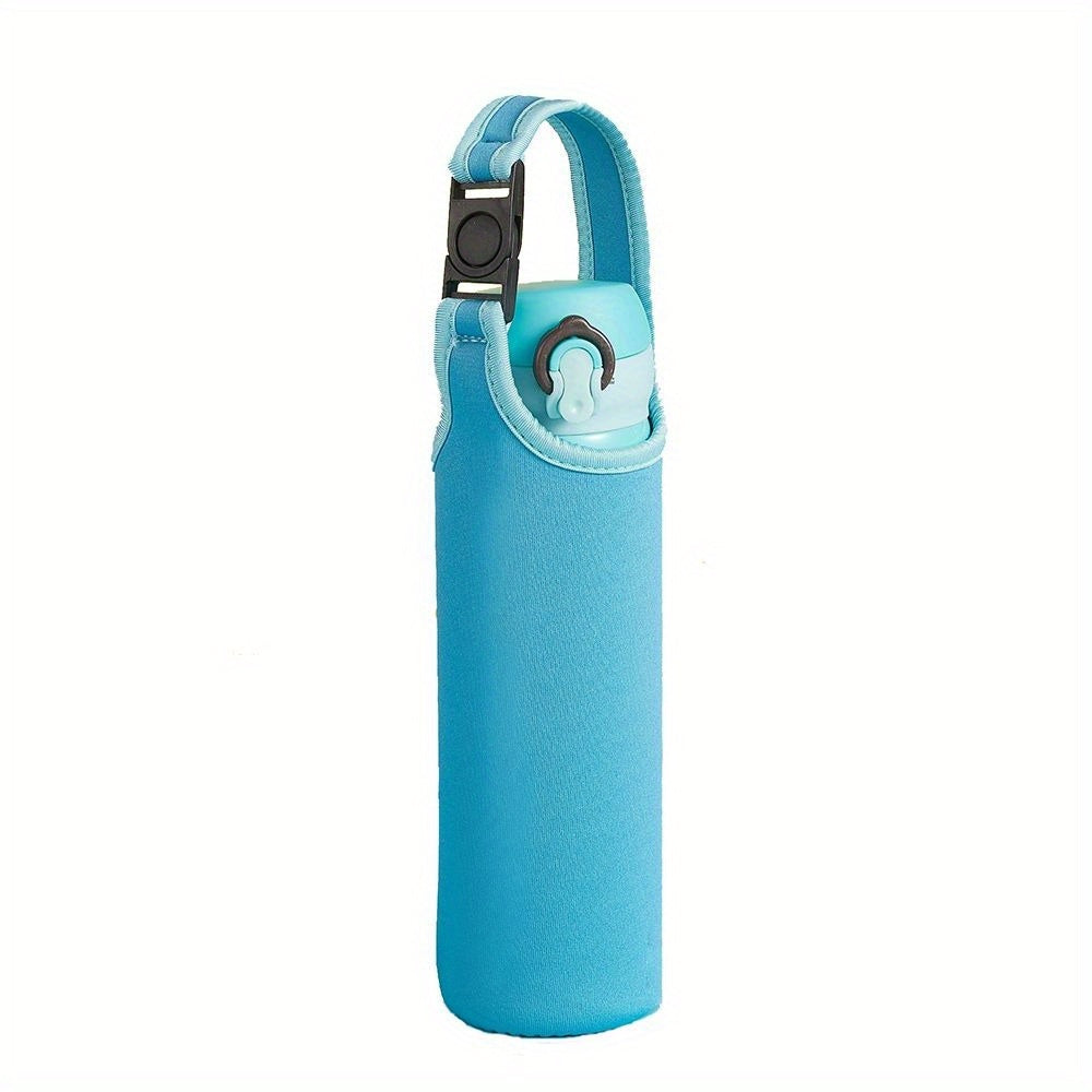Outdoor Water Bottle Cover Pouch w/ Shoulder Strap Leak Proof Insulation Bag