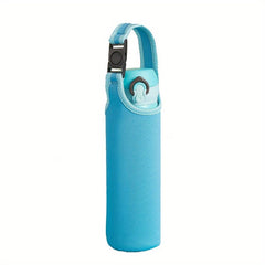 Outdoor Water Bottle Cover Pouch w/ Shoulder Strap Leak Proof Insulation Bag