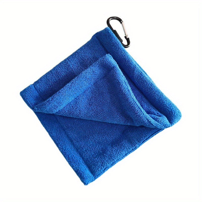 3 Pcs Golf Pocket Towel With Clip Portable Ball Cleaner 5.5x5.5inch