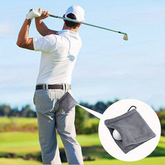 3 Pcs Golf Pocket Towel With Clip Portable Ball Cleaner 5.5x5.5inch