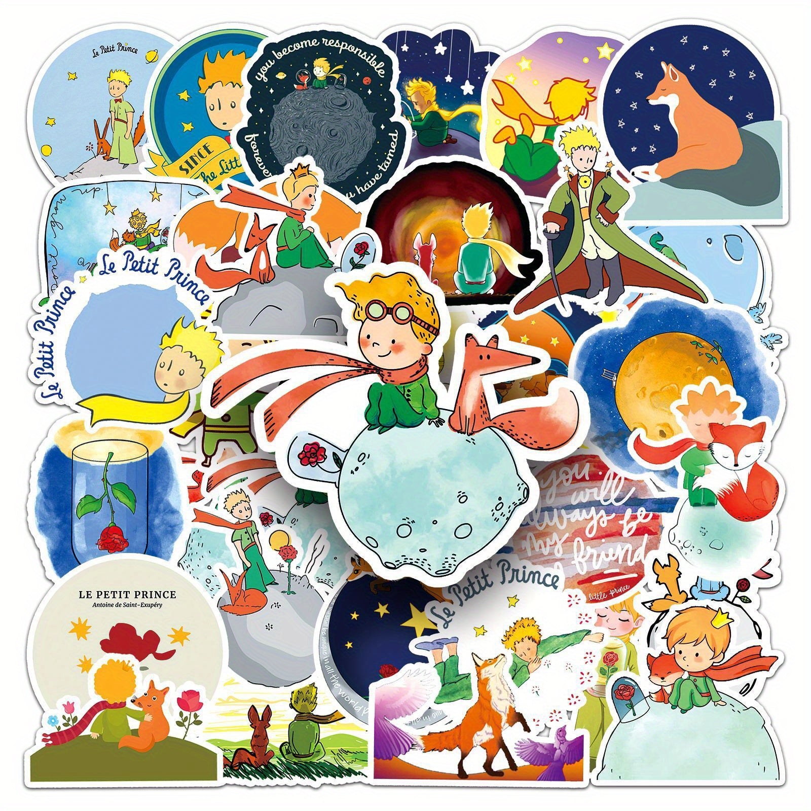 50pcs Prince Anime Doodle Aesthetic Waterproof Cartoon Stickers