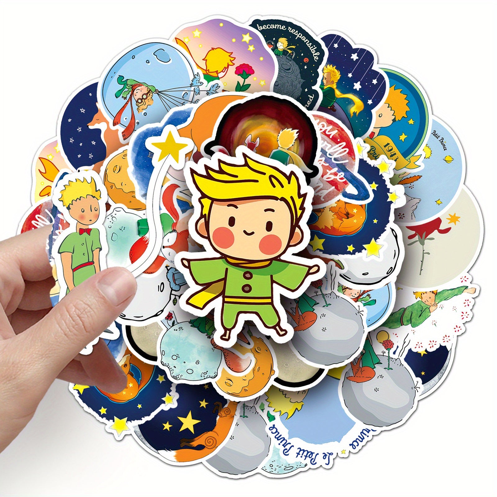 50pcs Prince Anime Doodle Aesthetic Waterproof Cartoon Stickers