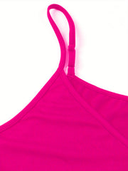 Sexy Loungewear Dress Dragonfly Slogan Print Round Neck Cami Sleep D
