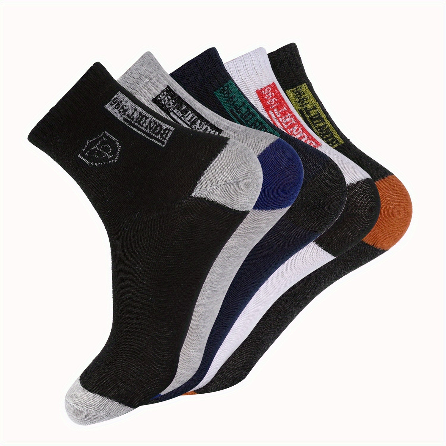 Men's Anti-Odor Ankle Socks 5-Pack