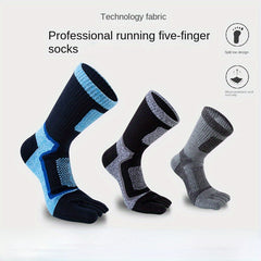 Five Finger Toe Socks Winter Cotton Outdoor Sports Mountaineering Running