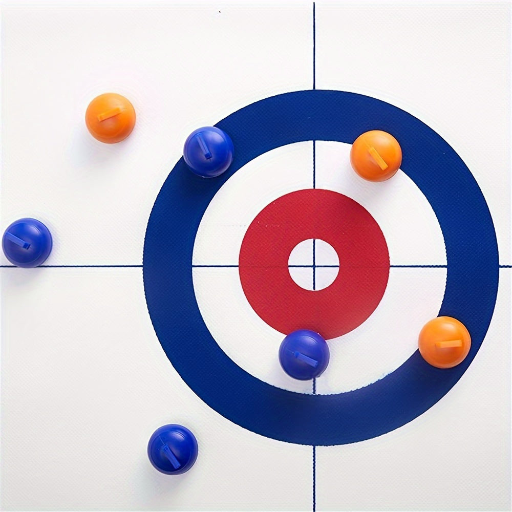 Tabletop Curling Game Fun Shuffleboard Pucks & Rollers Holiday Gift