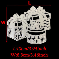 1pc Coffee Cups Wine Bottle Metal Cutting Dies DIY Scrapbooking Album