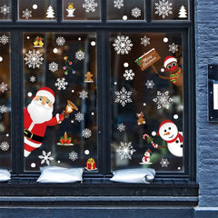 Christmas Decoration Snowflake Elk Electrostatic Window Sticker