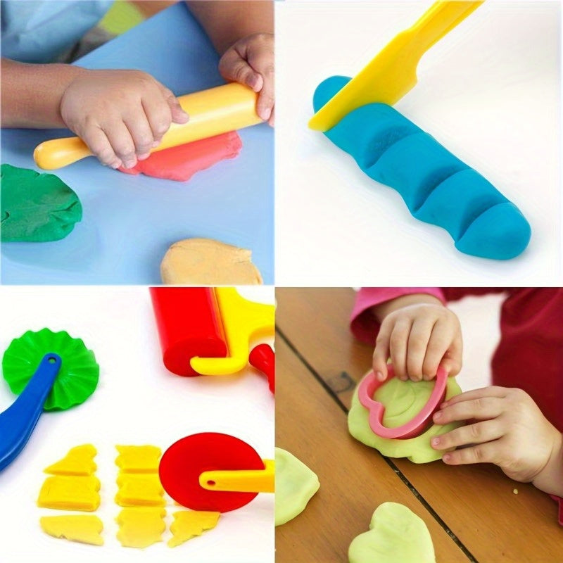 20pcs Play Dough Tools Set Shapes Cutters Rollers Party Favors Random