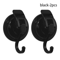 2pcs Round Suction Cup Hook No Punch Vacuum Sticky Hook Bathroom Rack